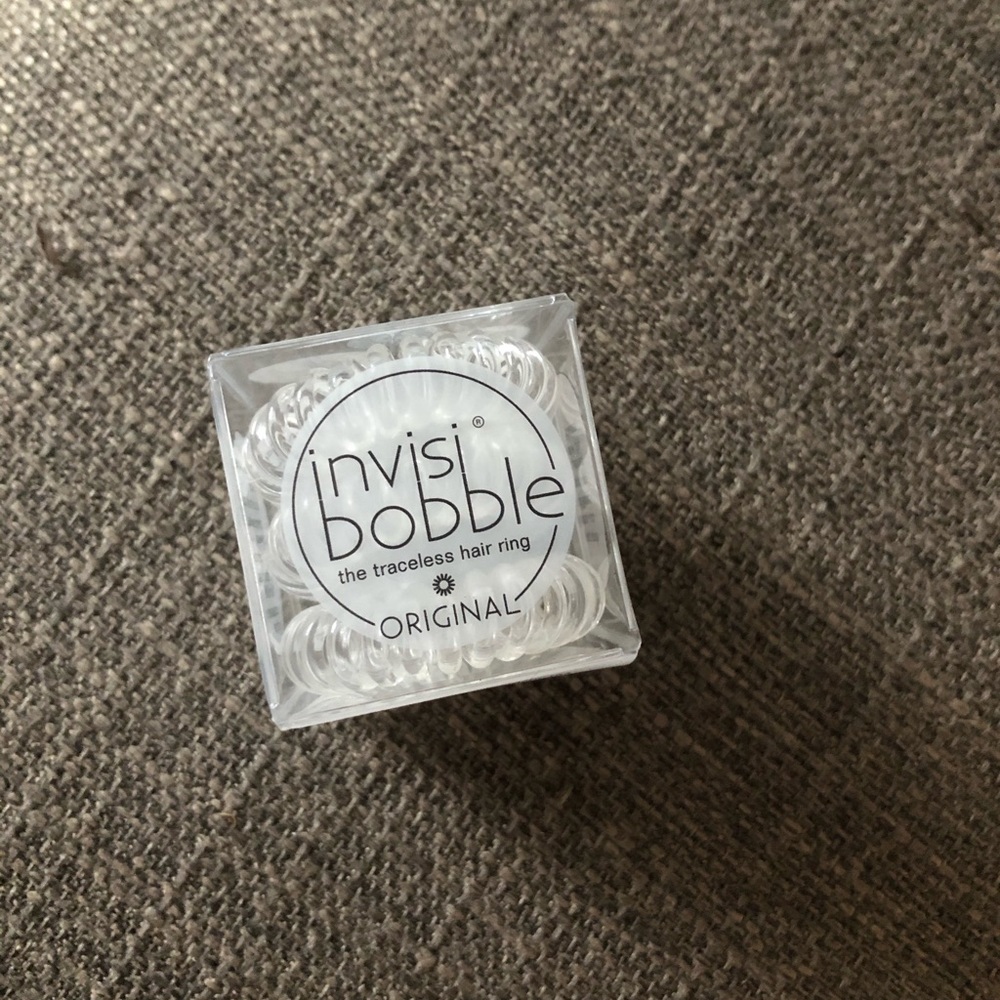 Invisibobble 3 pack clear spiral hair scrunchies ties